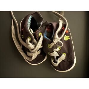 Gymboree Monster Fun Crib Shoes Size 02 Baby EUC